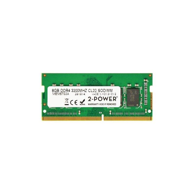 2-Power Memoria Sodimm 8gb Ddr4 3200mhz Cl22 Sodimm 2p-5m30z71689