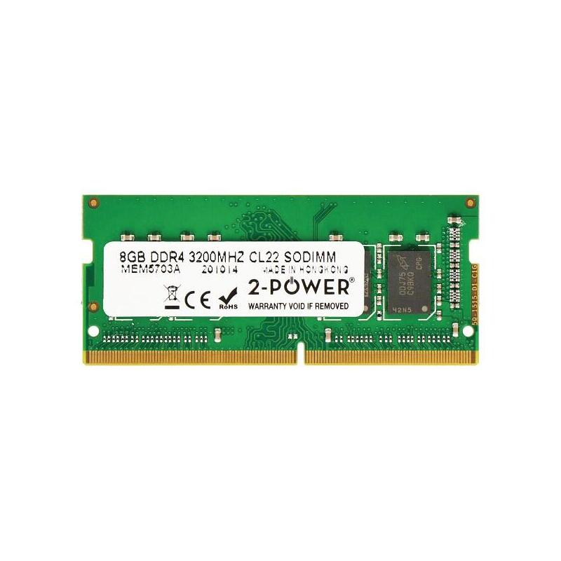 2-Power Memoria Sodimm 8gb Ddr4 3200mhz Cl22 Sodimm 2p-5m30z71720
