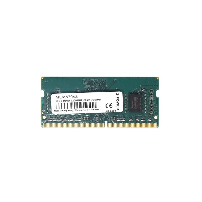 2-Power Memoria Sodimm Ddr4 16gb 3200mhz Cl22 Sodimm Mem5704s