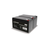 2-Power 2-Power 12v 12ah Vrla Batería Para For Multiple Ups Applications (Apc Rbc4) 2p12-12