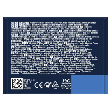 EAN 4210201432340 - Oral-B Vitality Pro Adulto Cepillo dental oscilante Violeta imagen 7