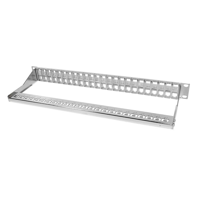 Patchpannel Keystone 1u. 48 Ports. Shielded. Gris Logilink
