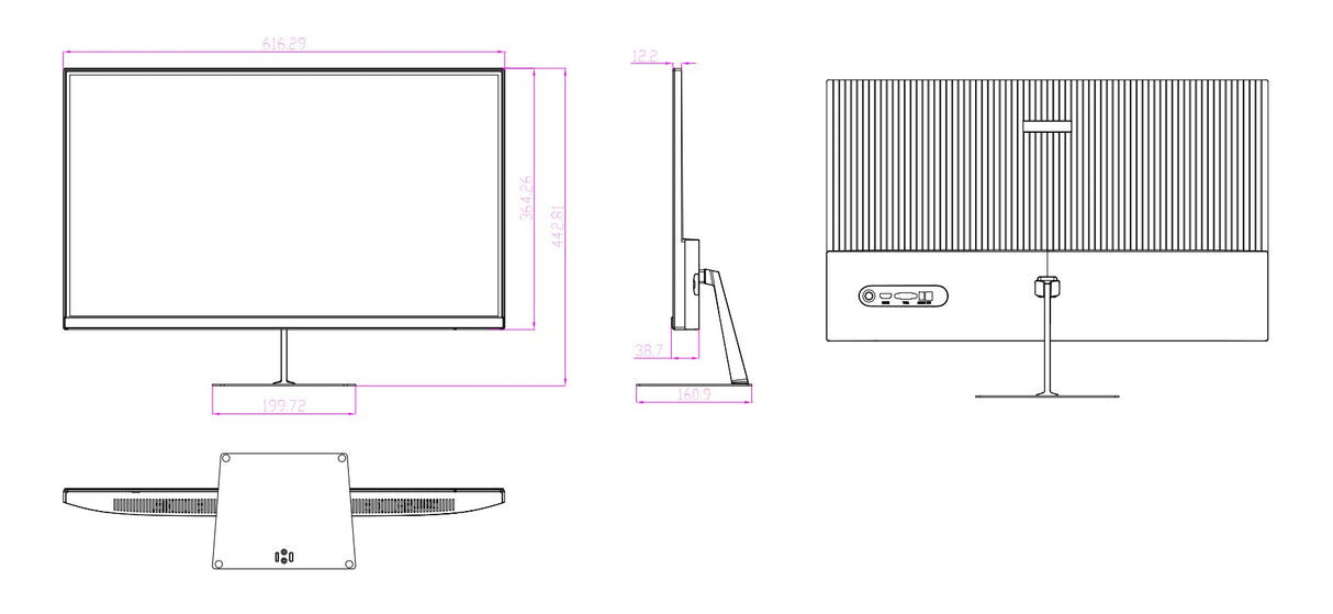 EAN 6923172546791 - Dahua Technology DHI-LM27-C200 pantalla para PC 68,6 cm (27") 1920 x 1080 Pixeles Full HD LCD Gris imagen 6