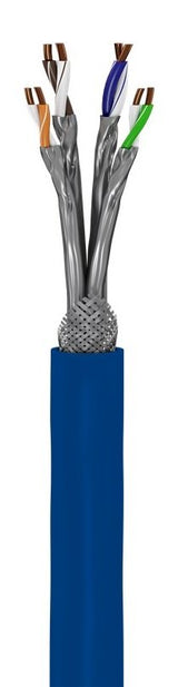 Cable Red S/Ftp Cat7a+ Pimf Goobay 500m Blue 1200mhz/ Lszh / Solido 91895