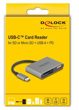 EAN 4043619910168 - DeLOCK 91016 lector de tarjeta USB 3.2 Gen 2 (3.1 Gen 2) Type-C Gris imagen 3