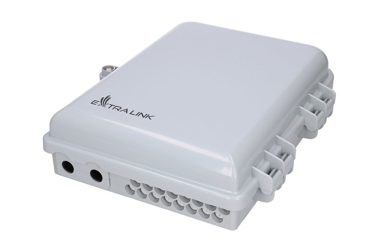 Extralink Emma V2 16 Core Fiber Optic Terminal Box White Mid-Span