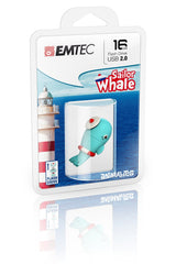 Usb Flashdrive 16gb Emtec Blister Animalitos (Sailor-Whale)