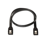 Aisens Cable Sata Iii Datos 6g Con Anclajes - 0.50m Para Disco Duro / Ssd - Negro