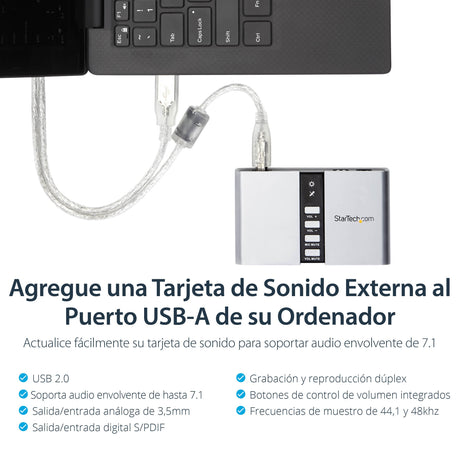 EAN 0065030835466 - StarTech.com ICUSBAUDIO7D tarjeta de audio 7.1 canales imagen 8
