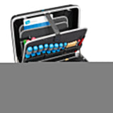 B&W Top Case Type Shark Negro Con Incrustación De Módulo