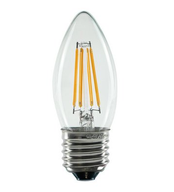 Vela Led Segula Transparente E27 3.2w 2700k Regulable