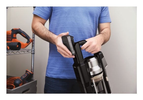 Aspiradora Black & Decker Bsv525blp-Qw De Pie Y Escoba Eléctrica Aspiradora Escoba Batería Secar Sin Bolsa 0,65 L Negro 2,5 Ah