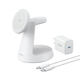 Anker Maggo 3-In-1 Charging Station Cablelose Ladestation Weiss Qi2 15w Inkl. Zertifiziertes Modul Fr Apple Watch