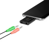 Logilink Adaptador Audio 1xusb-C -> 2x3,5mm/F, Virt.7.1,0.15m