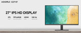 Koorui E2711f Pantalla Para Pc 68,6 Cm (27") 1920 X 1080 Pixeles Full Hd Negro