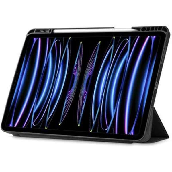 Funda Tablet Ipad Pro 12.9'' 2022/21 Smart Tri-Fold Negro Just In Case Compatible Con Ipad Pro 12.9 2022 (6th Gen) Y Ipad Pro 12.9 2021 (5th Gen)/ Activación-Reposo Automático/ Negro/ Slot Para Pen
