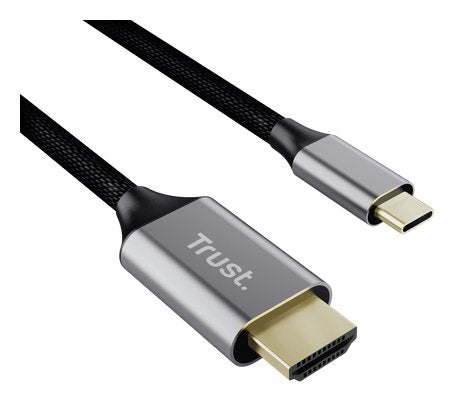 EAN 8713439256307 - Trust 25630 cambiador de género para cable USB-C HDMI Negro, Plata imagen 2