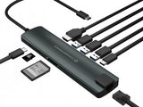 Conceptronic Adapter-Hub Usb-C->Hdmi/Usb-C/3.0/Sd/Tf/Rj45 Gr