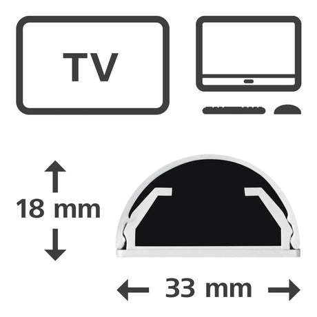 EAN 4047443508591 - Hama 00220988 organizador de cables Universal Panel guíacables Blanco 1 pieza(s) imagen 3