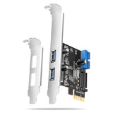Pceu-232rs Kontroler Pcie 2+2x Port Usb 3.2 Gen 1, Uasp, Sp & Lp 15-Pin Sata Cargador