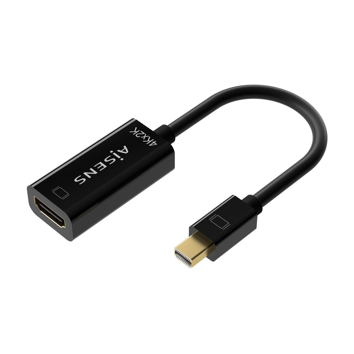 Aisens Conversor Mini Displayport V1.2 A Hdmi V1.4 4k@30hz - Mdp/M-Hdmia/H - 15cm - Negro