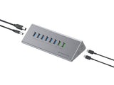 Hub Usb Conceptronic -> 8x Usb-A 60w, 2x Usb-C 3.0 Mn Si