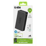 Power Bank Sbs Ttbb20000fastk | 20000 Mah  2x Usb 2.1a Negro