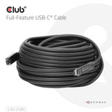 EAN 8719214473662 - CLUB3D CAC-2580 cable USB 15 m USB C Negro imagen 2