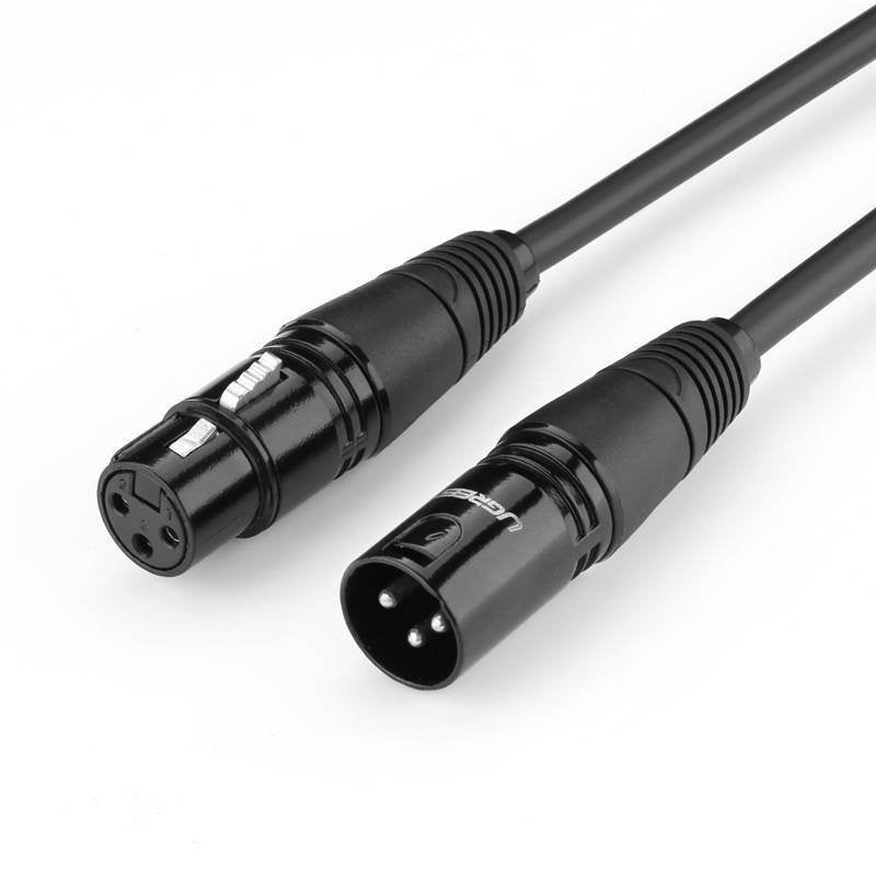 Cable Audio Microfono Xlr 3-Pin Canon Dmx Balanceado Macho A Hembra De  3m