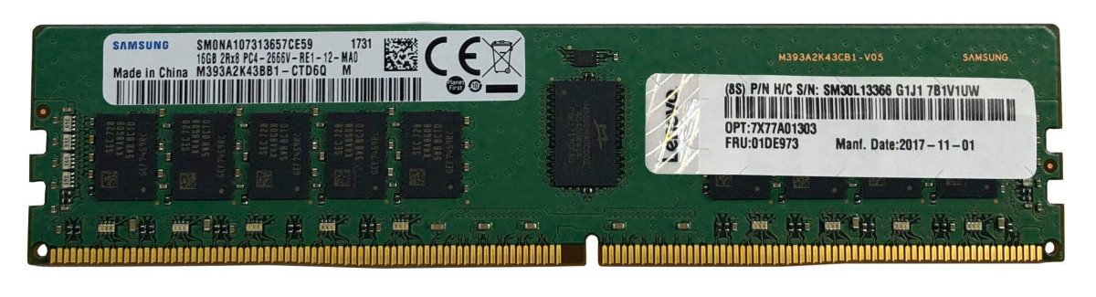 EAN 0889488625901 - Lenovo 4X77A81438 módulo de memoria 32 GB 1 x 32 GB DDR5 288-pin DIMM ECC imagen 1