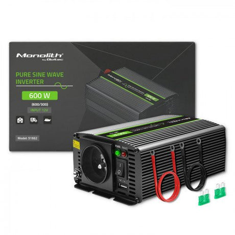 EAN 5901878519326 - Qoltec Monolith adaptador e inversor de corriente Auto 600 W imagen 2