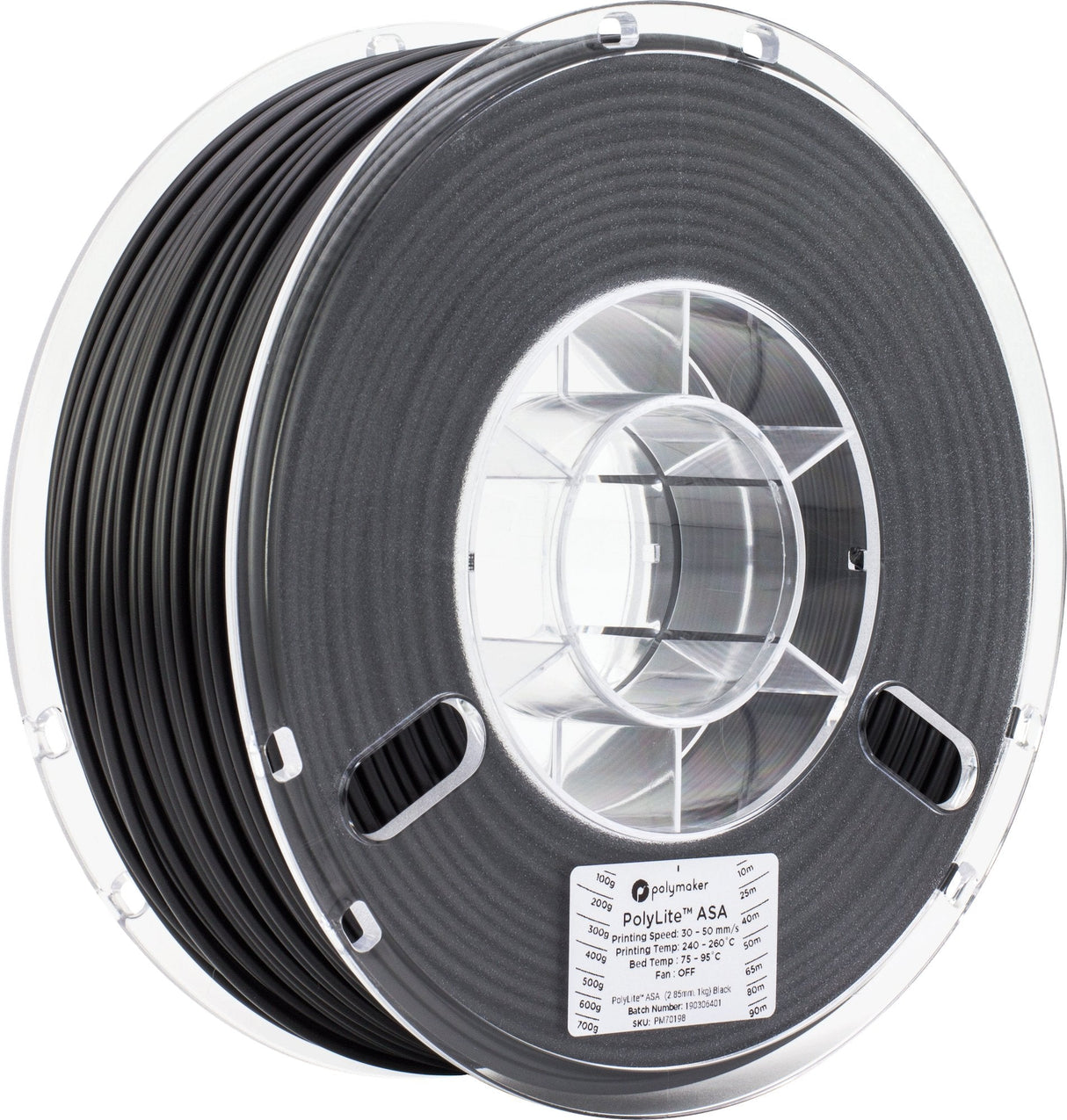 Asa 1,75mm Negro 1kg