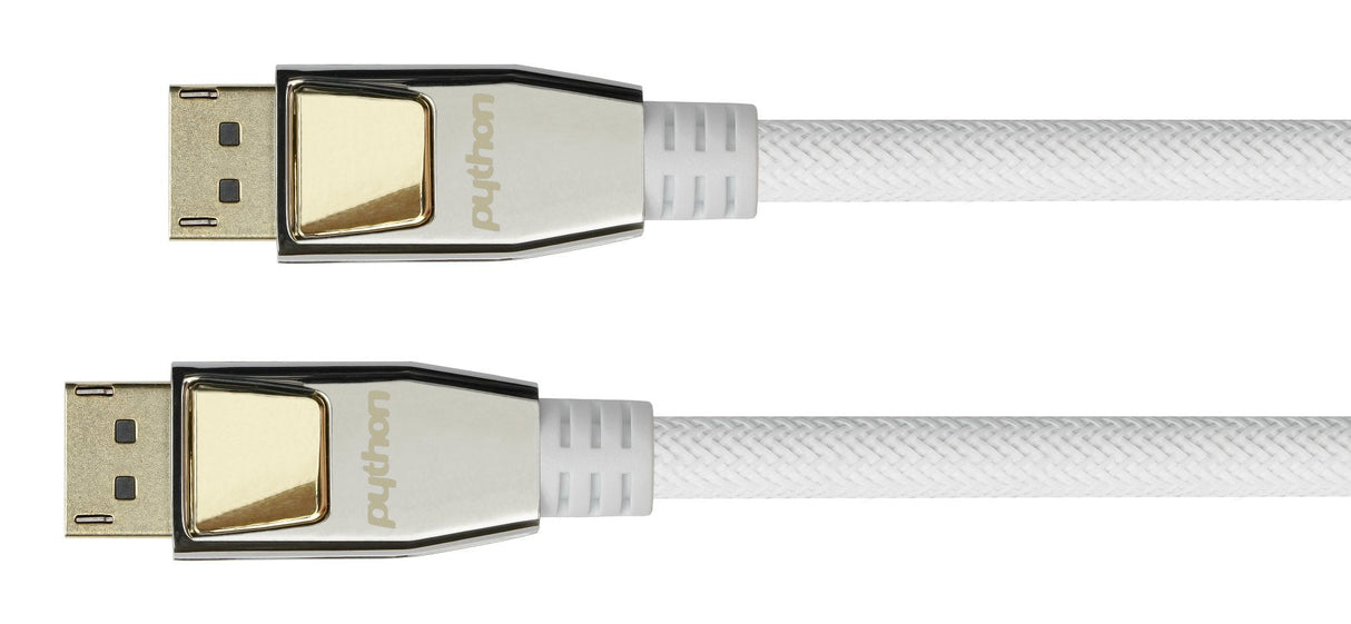 Python Dp1.2 Cable Aktiv 4k2k Nylongeflecht Weiss 10m
