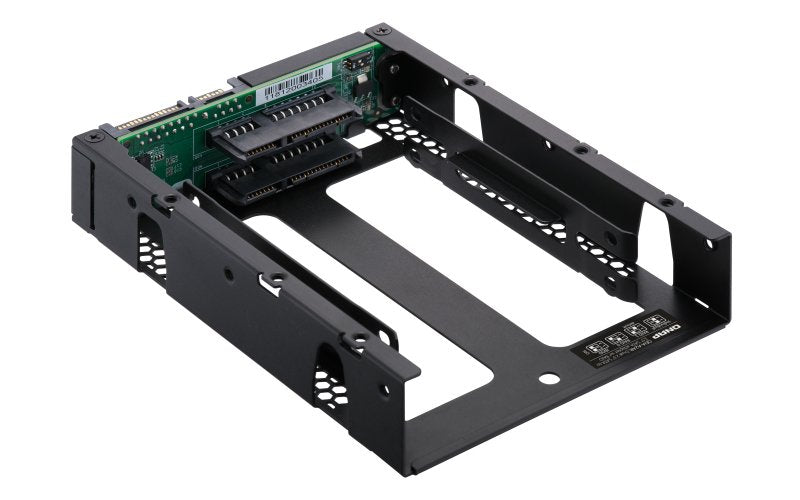 Qnap Qda-A2ar Caja Para Disco Duro Externo Carcasa De Disco Duro/Ssd Negro 2.5", Bastidor De Instalación Negro, Carcasa De Disco Duro/Ssd, 2.5", Serial Ata Iii, 6 Gbit/S, Negro