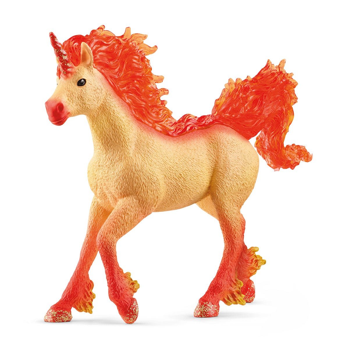 Figura Schleich Bayala Elementa Fuego Unicornio Semental 70756