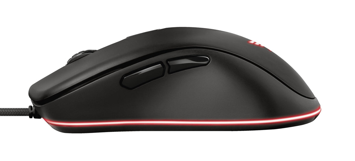 Mouse Optico Trust Gaming Gxt 930 Jacx Rgb 6400dpi  Hasta 8 Botones Programables (2 Para Pulgar) 23575