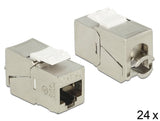 Keystone Modul Rj45 Buchse > Lsa Cat.6a Stp Kompakt 24 Stück