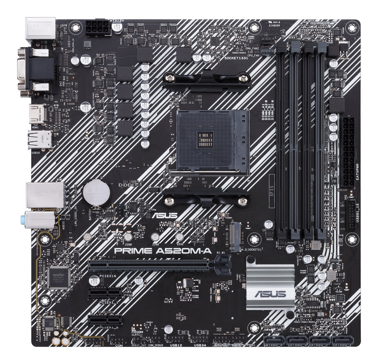 Placa Base Asus Prime A520m-A Ii Csm Amd,Am5,Ddr4,Matx