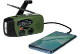 Radio Thomson Con Linterna De Emergencia Verde Y Negra Rt260