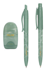 Milan Caja Regalo Serie Lava Con Bolígrafo P1, Portaminas Pl1 0.5 Y Afilaborra Capsule Verde