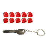 Rj45-Port Blocker Set Mit Schlüssel Rojo