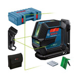 Láser De Líneas Bosch Gll 2-15 G Professional, Con Soporte, Láser De Líneas Cruzadas