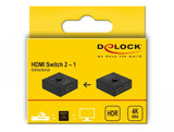 Delock Switch Hdmi 2 - 1 Bidireccional 4k 60 Hz