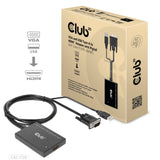 EAN 8719214472214 - CLUB3D CAC-1720 adaptador de cable de vídeo 0,6 m HDMI tipo A (Estándar) VGA (D-Sub) + USB Negro imagen 1
