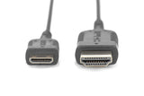 EAN 4016032391326 - Digitus DB-330121-020-S cable HDMI 2 m HDMI Type C (Mini) Negro imagen 3