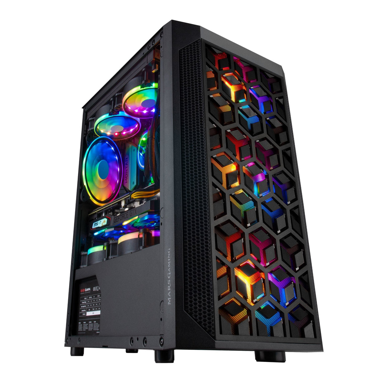 Caja Pc Marsgaming Microatx Mcmesh