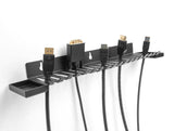 Delock Cablehalterung 401 X 71 Mm Zur Wandmontage Mit Zwei Ablagefächern Schwarz