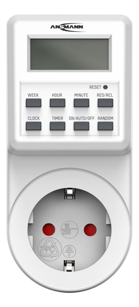 Temporizador Semanal Ansmann Aes6 Blanco 1260-0009
