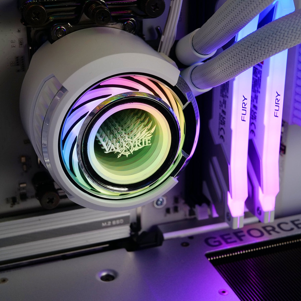 Refrigeracion Liquido Cpu Valkyrie Jarn  240 Argb Blanco