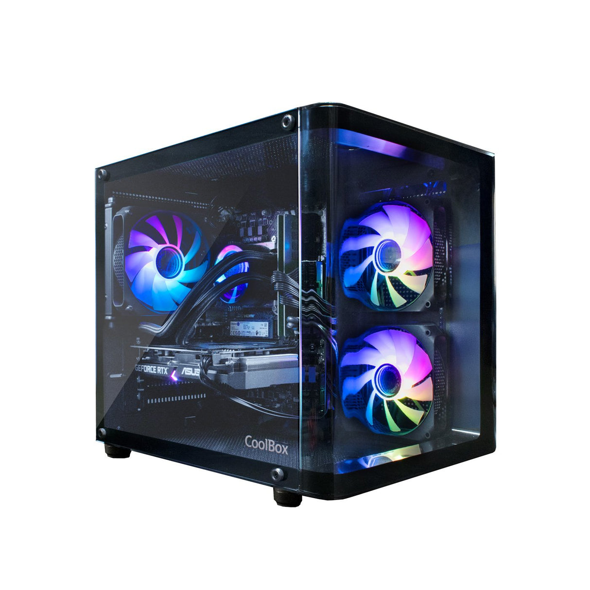 Coolbox Caja Pc Gaming Gm100 Vision Argb Microatx
